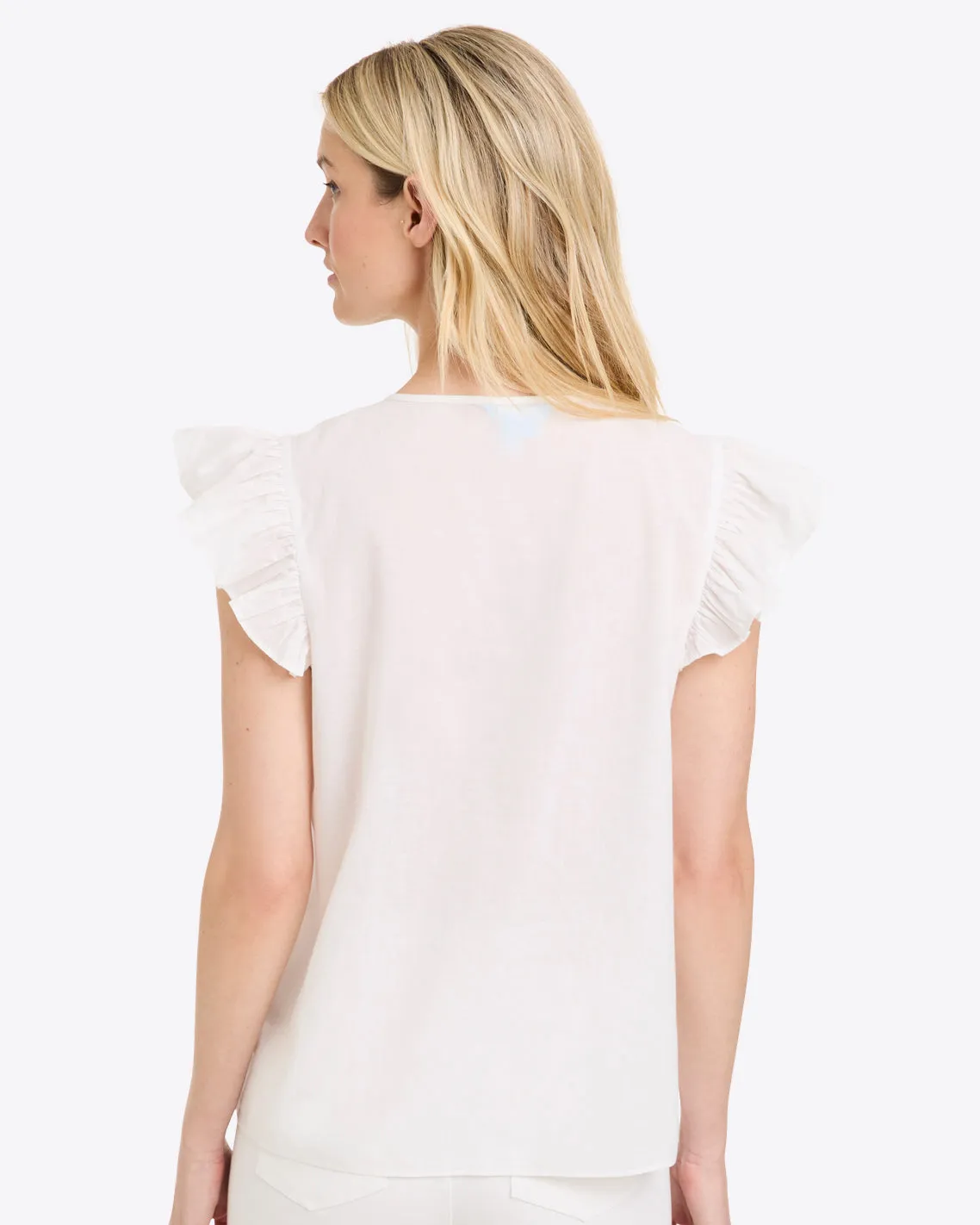 Ana Top in Embroidered Cotton