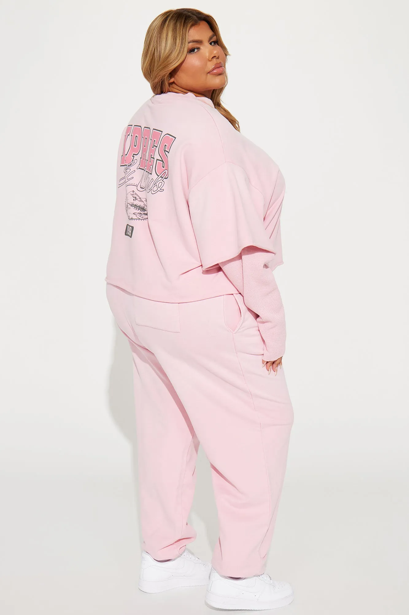 Apres Vibes Jogger Set - Pink