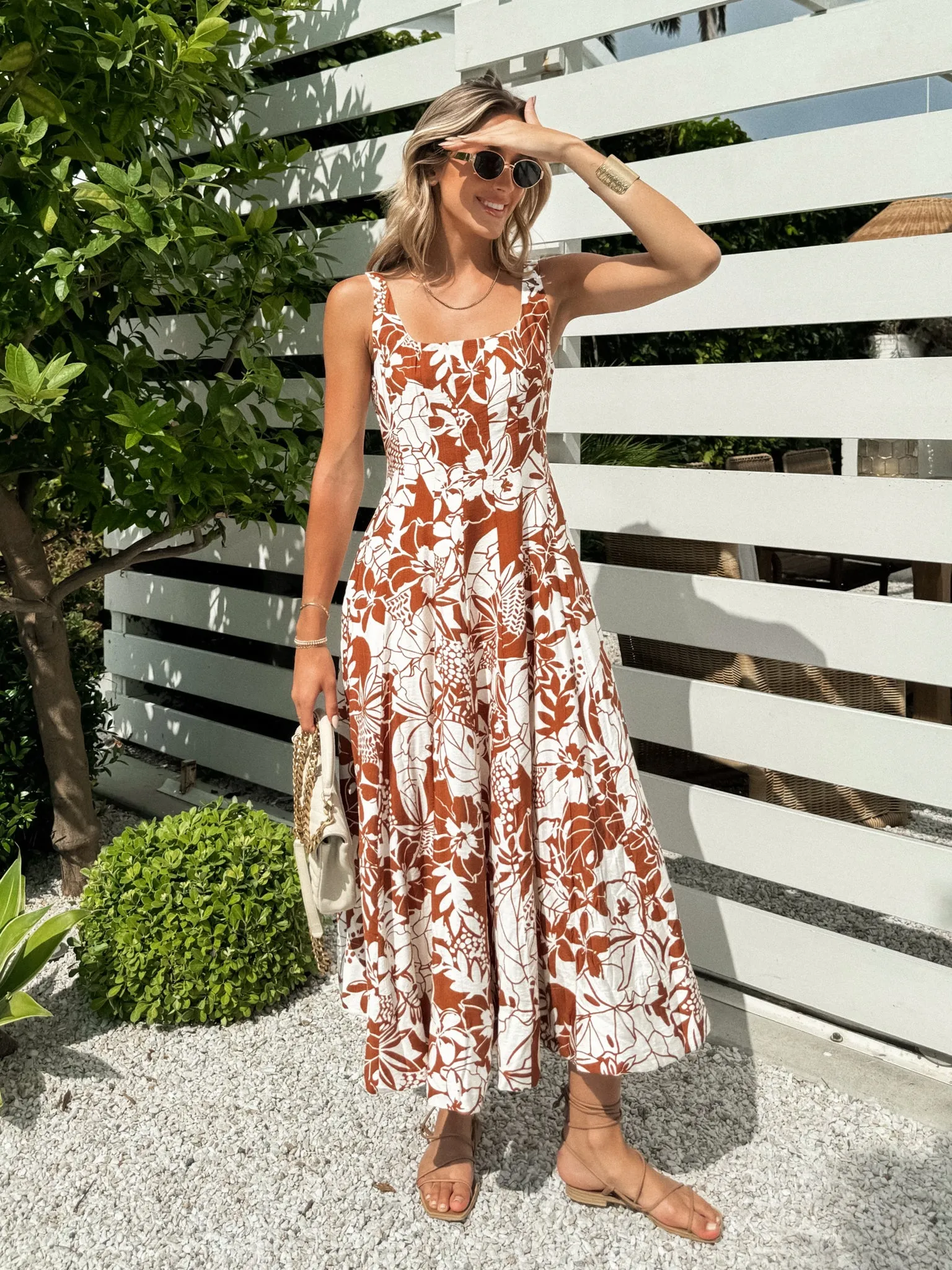 Aubrey Floral Midi Dress