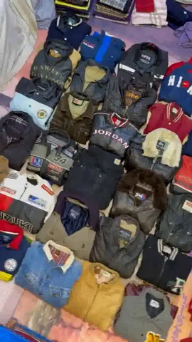 Authentic Vintage Mix Leather and Baseball jackets 30 piece