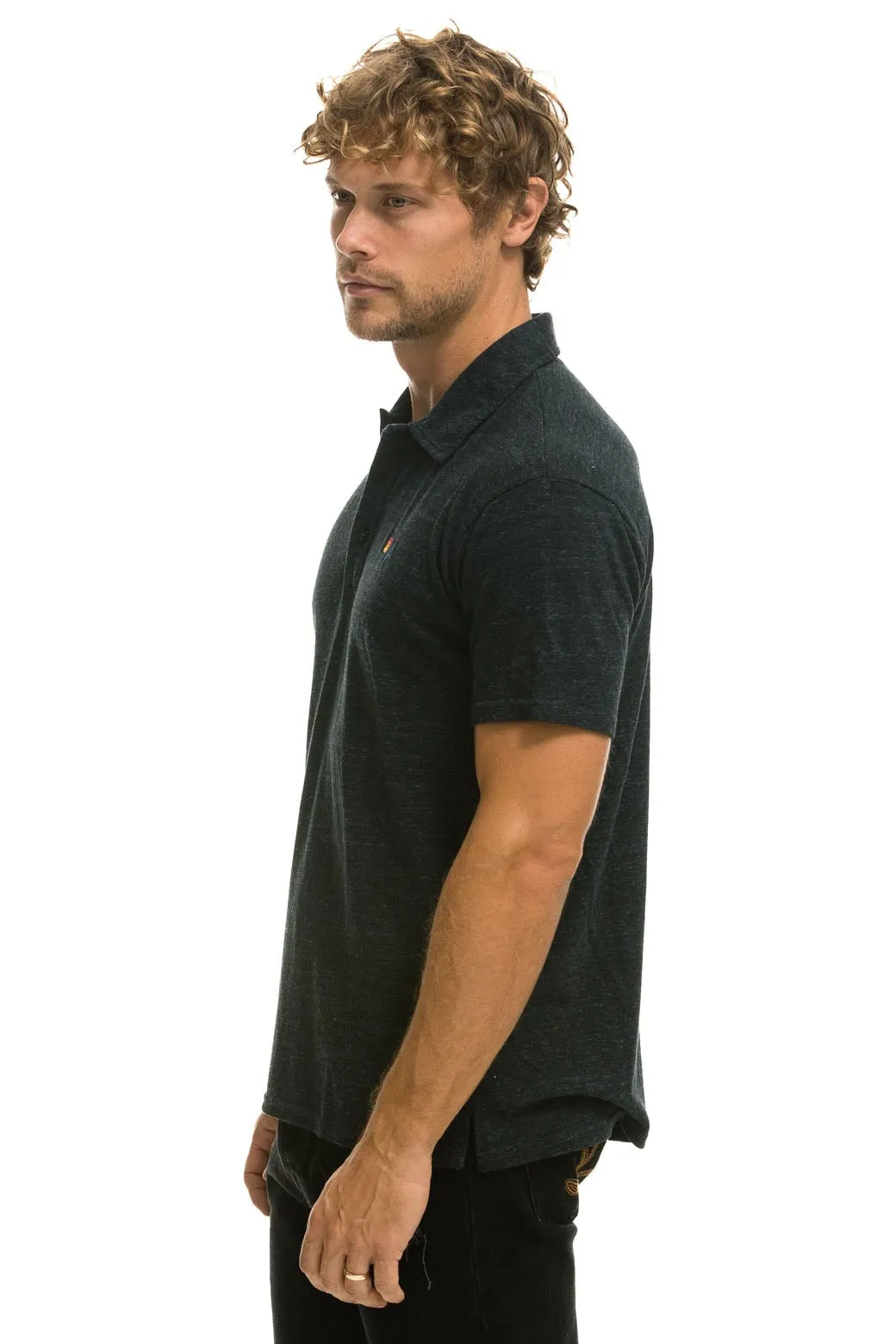 AVIATOR NATION POLO - CHARCOAL