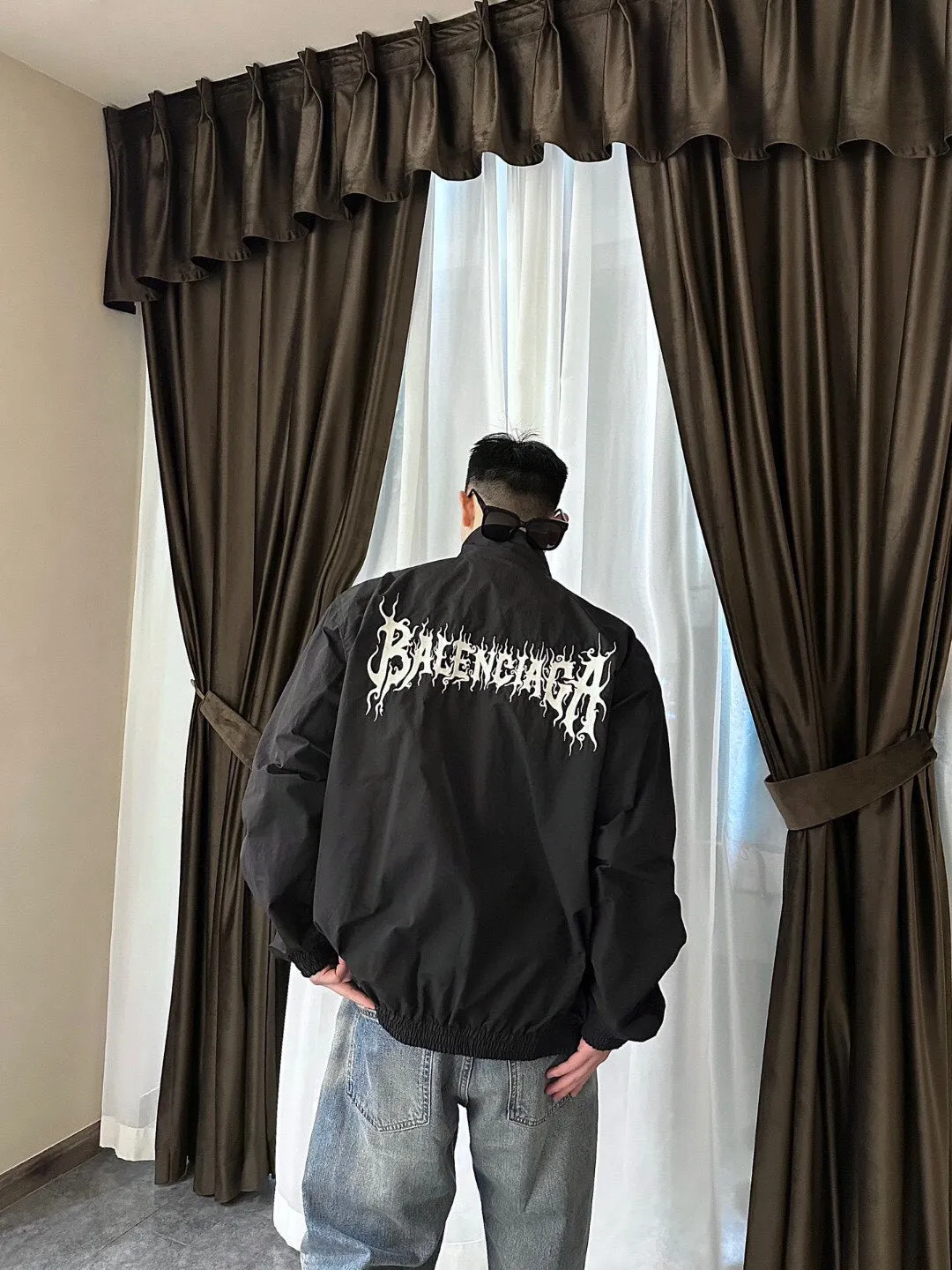 Balenciaga Black Zip-Up Jacket