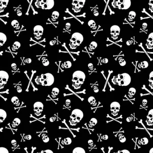 BD2512 Bandana Skull and Crossbones