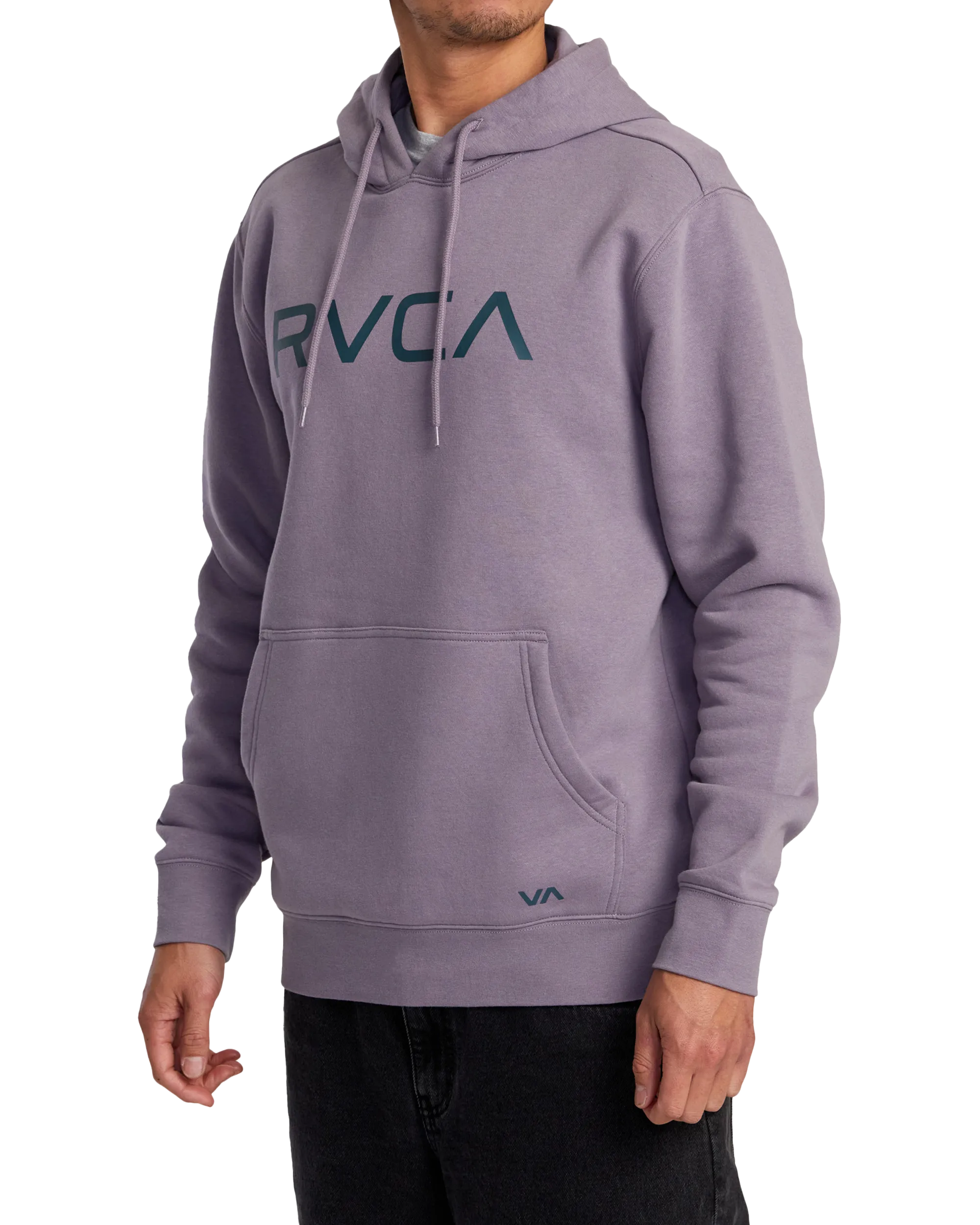 Big RVCA Hoodie in Gray Ridge