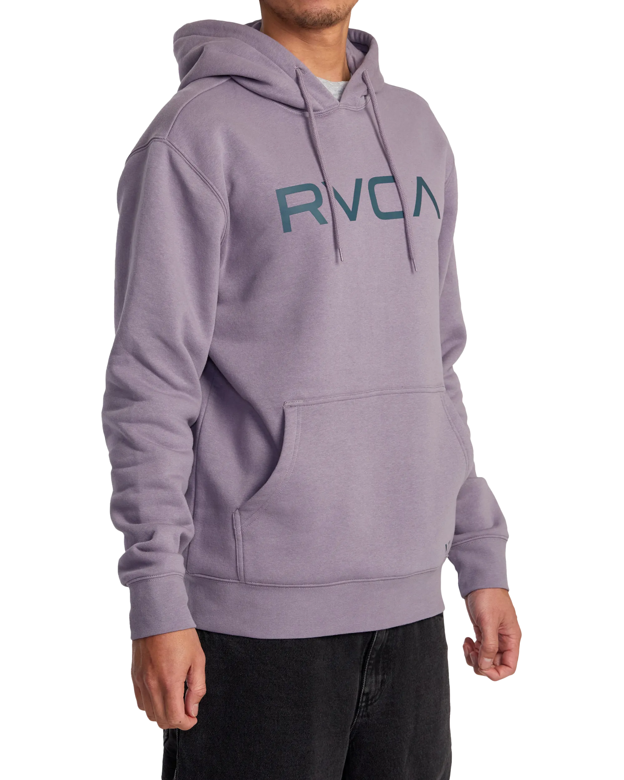 Big RVCA Hoodie in Gray Ridge