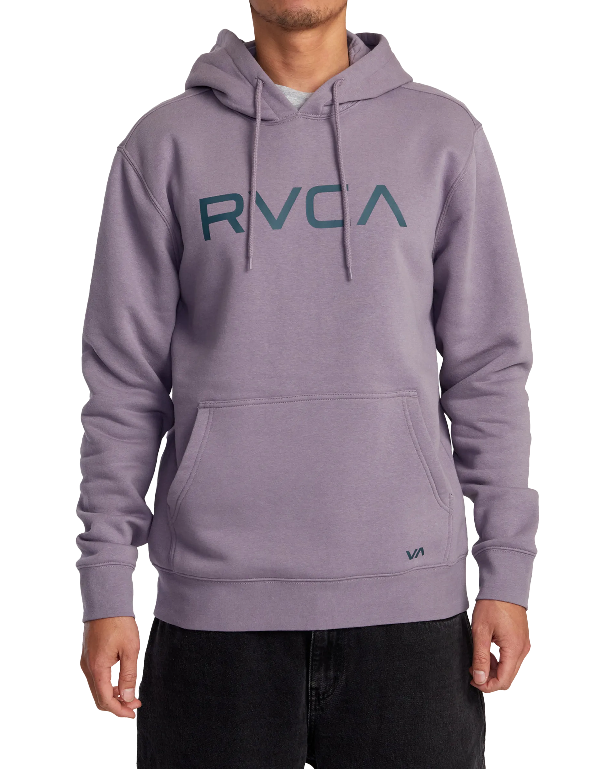 Big RVCA Hoodie in Gray Ridge