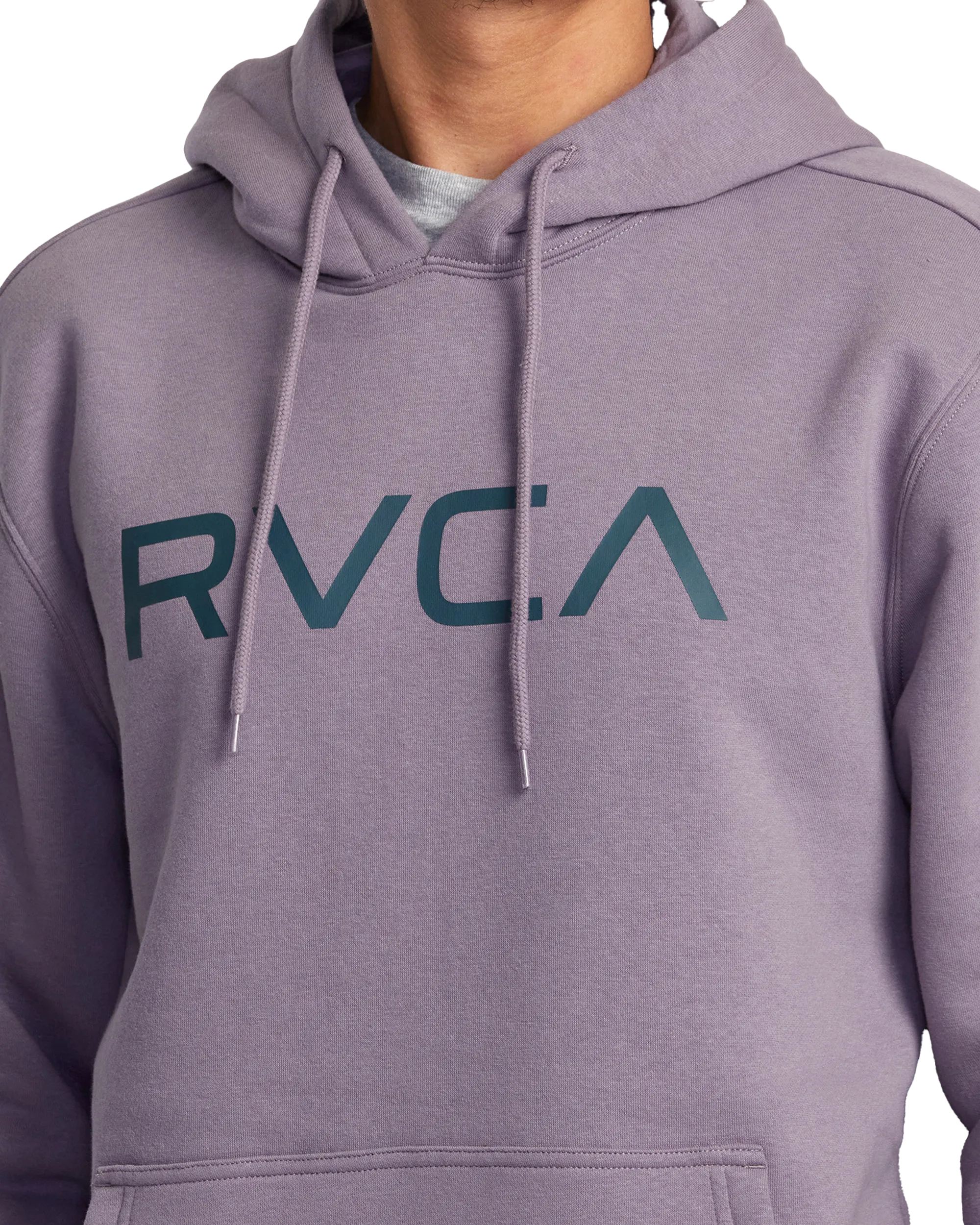 Big RVCA Hoodie in Gray Ridge