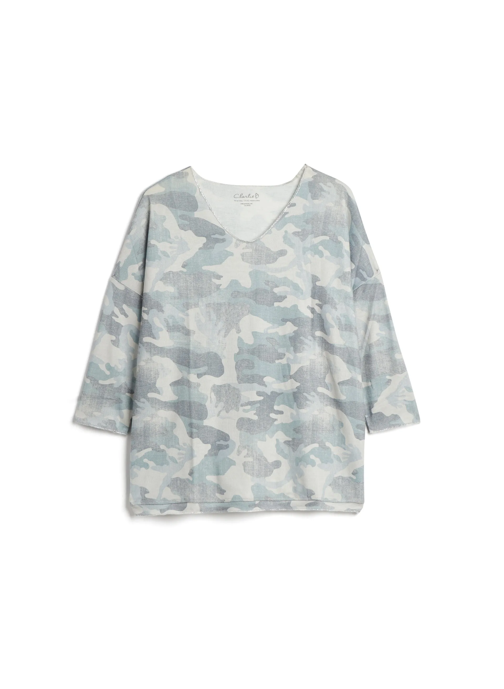 Charlie B - Printed 3/4 Sleeve Top