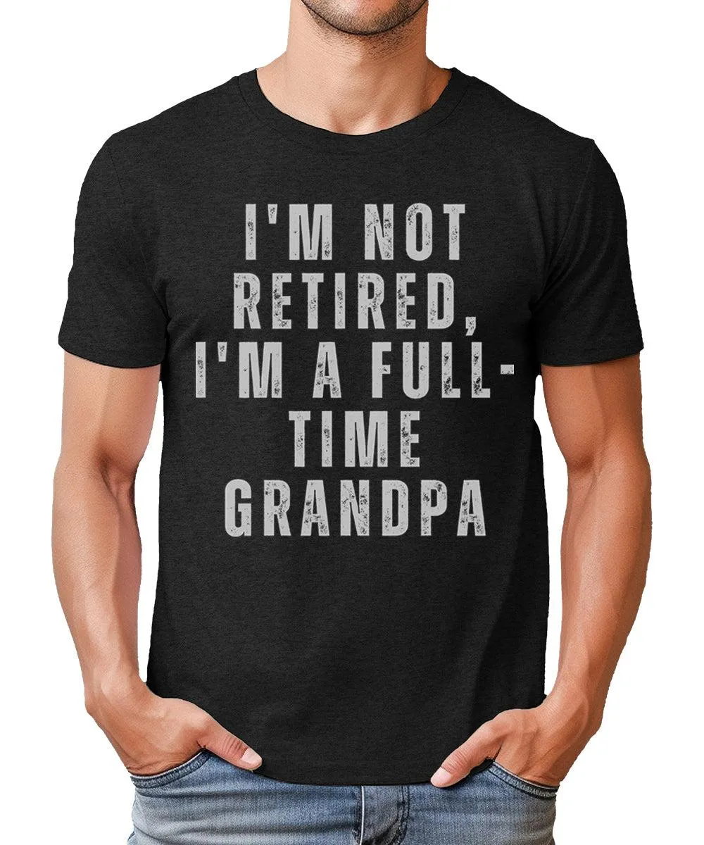 Cool Full Time Grandpa Mens Graphic Tee