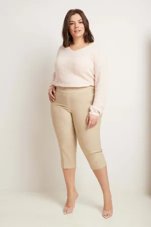 Curvy Capri with Flattering Wide Waistband