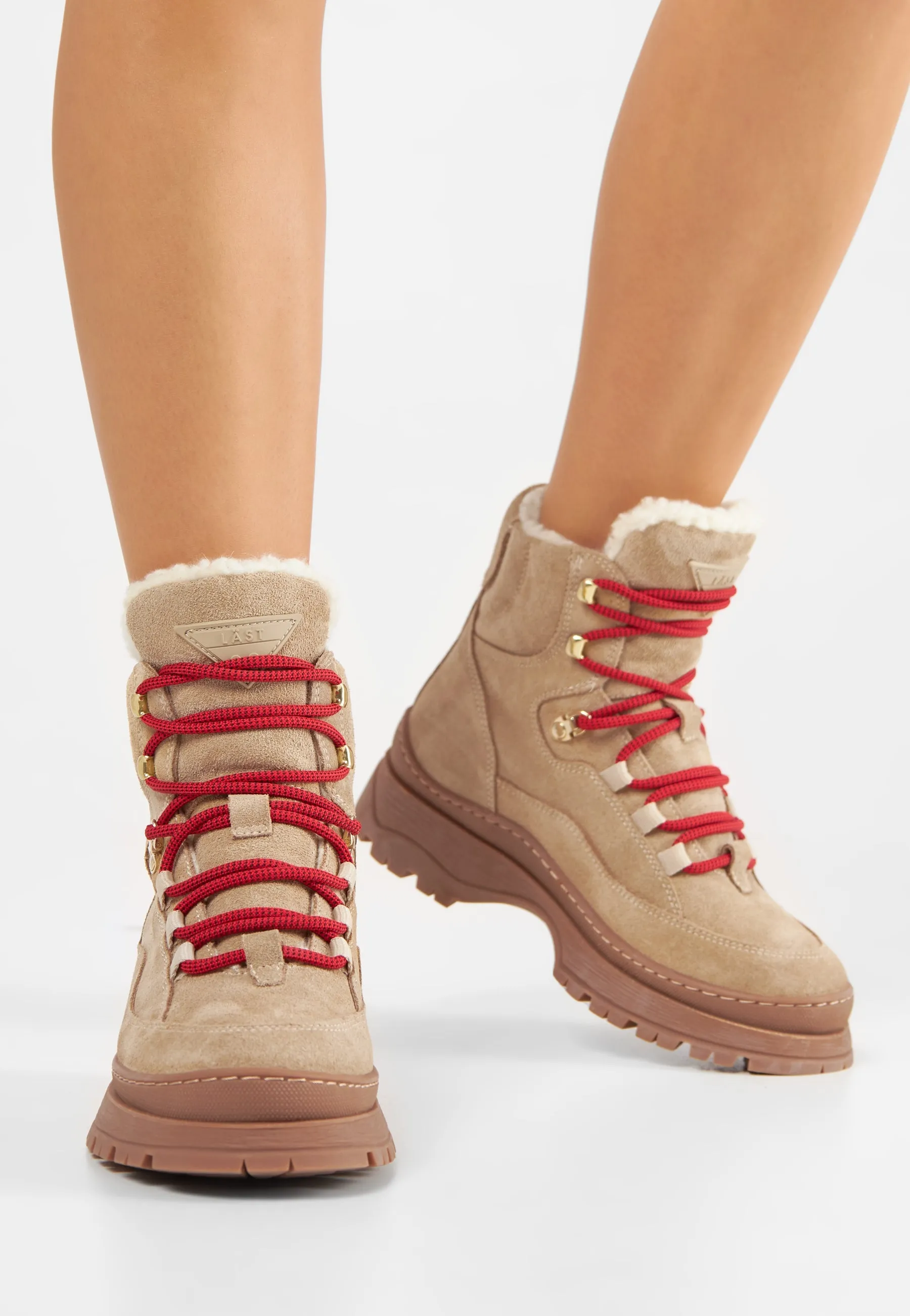 Downhill Boots Warm Suede Beige