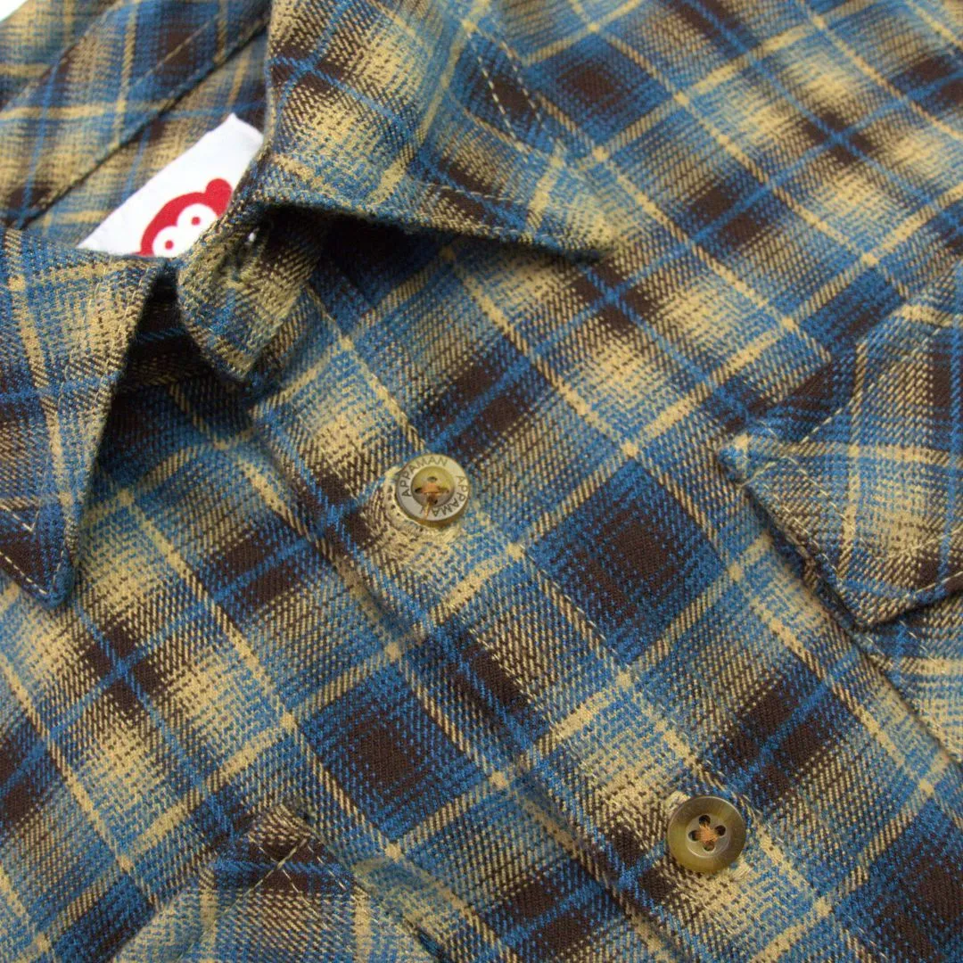 Flannel Shirt | Chocolate/Blue Plaid