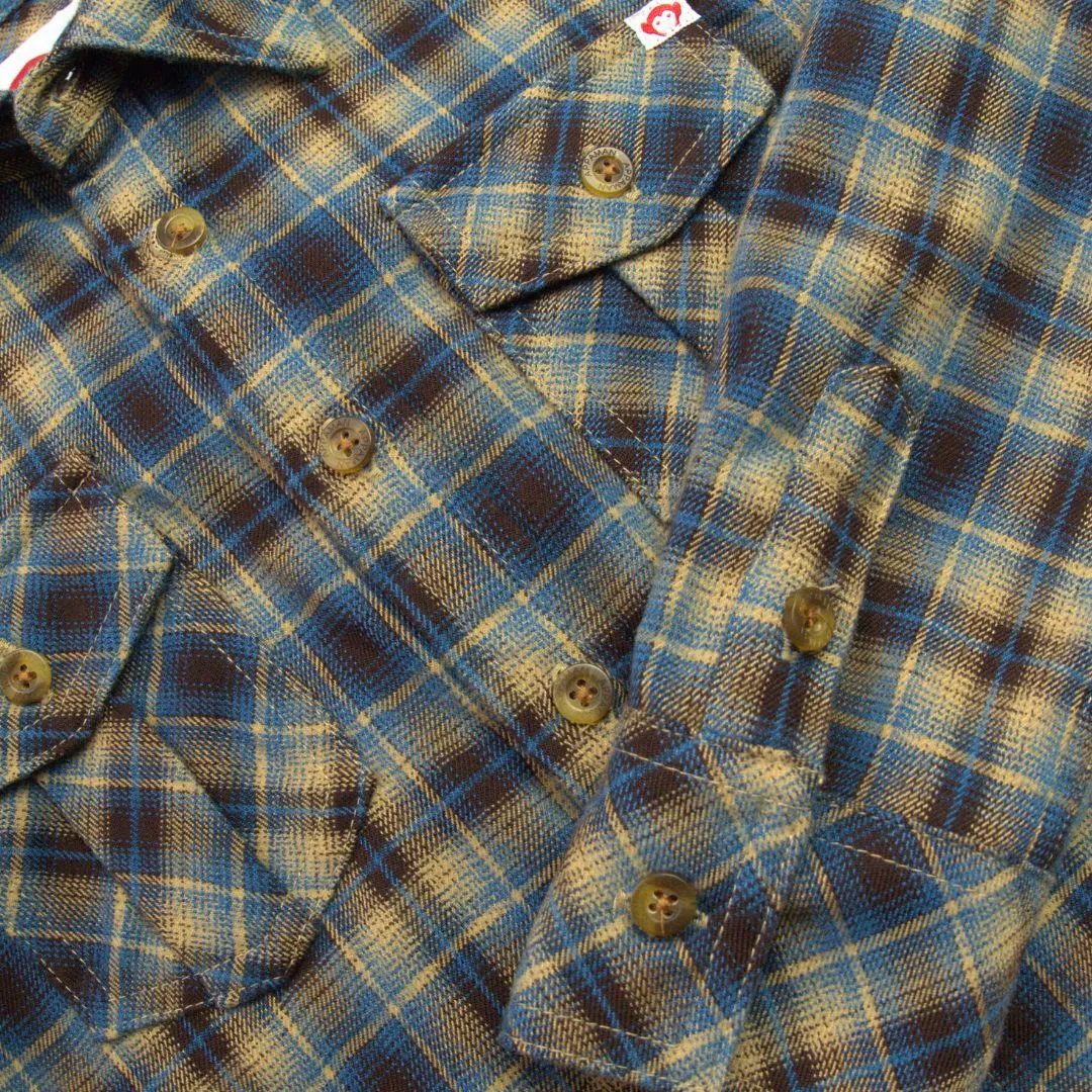 Flannel Shirt | Chocolate/Blue Plaid