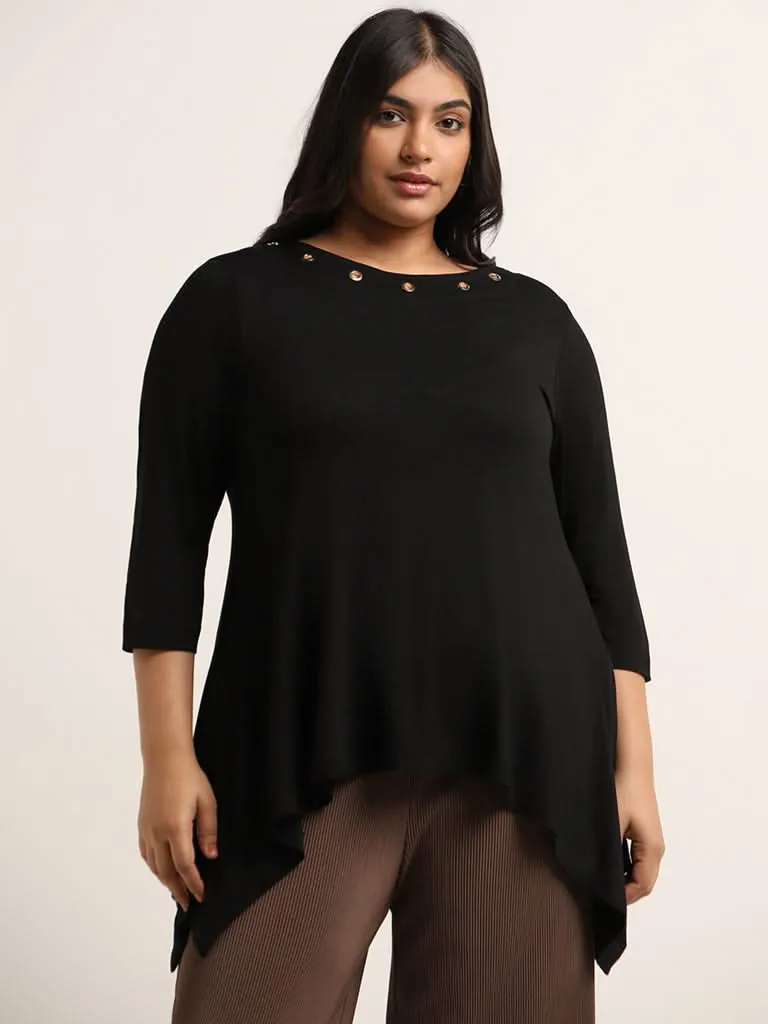 Gia Black Asymmetric Top