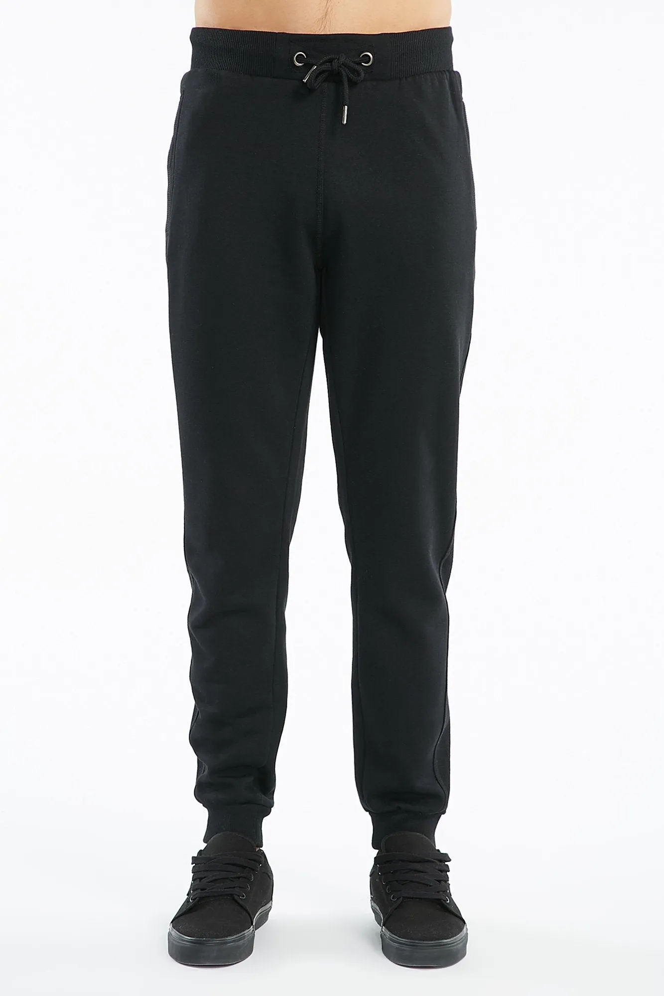 Guys Ribbed Panel Sweat Pant Jogger