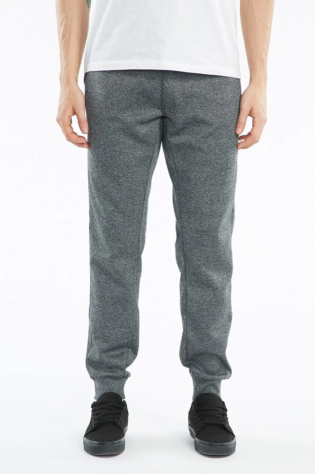 Guys Ribbed Panel Sweat Pant Jogger