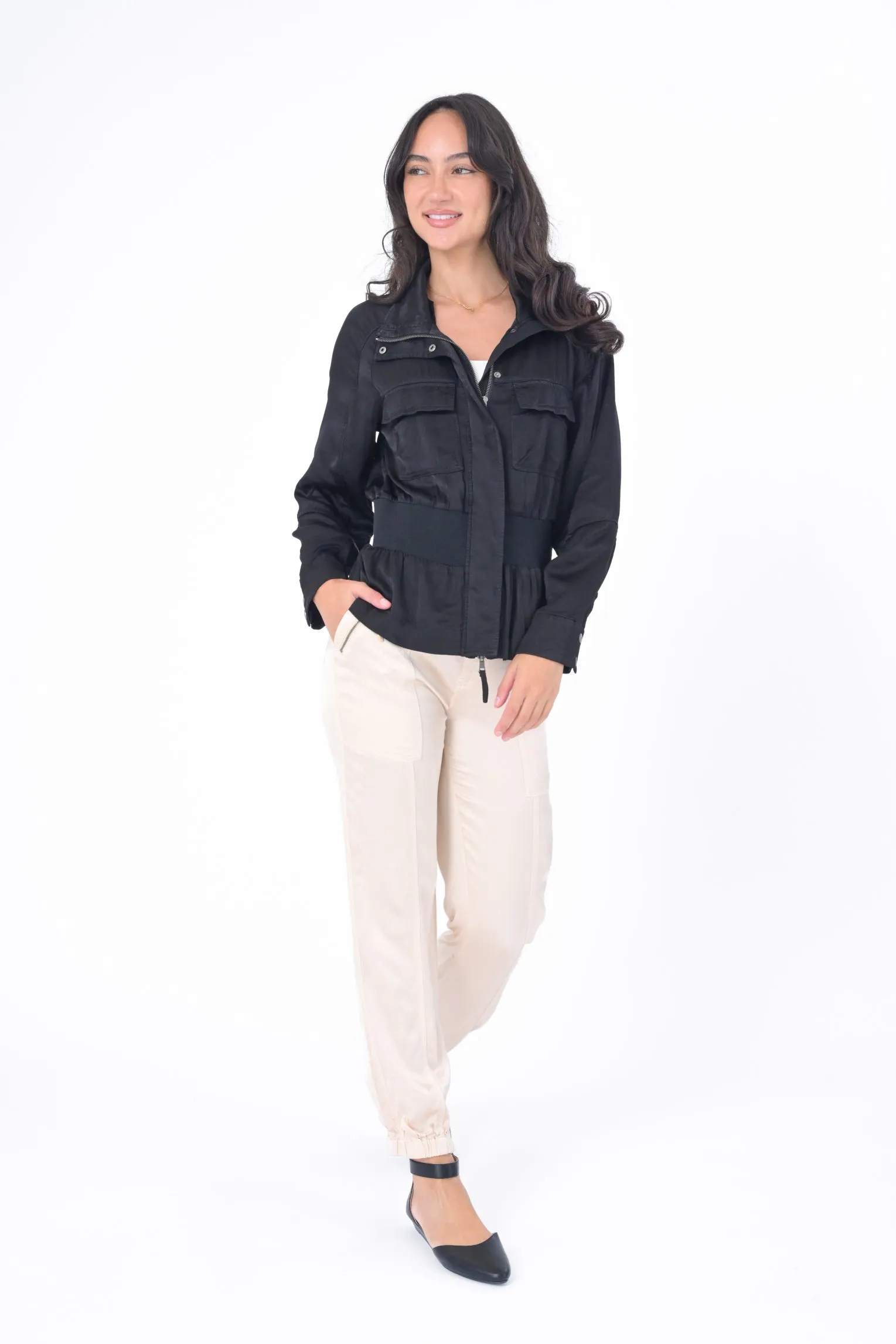 Marina Viscose Satin Jogger