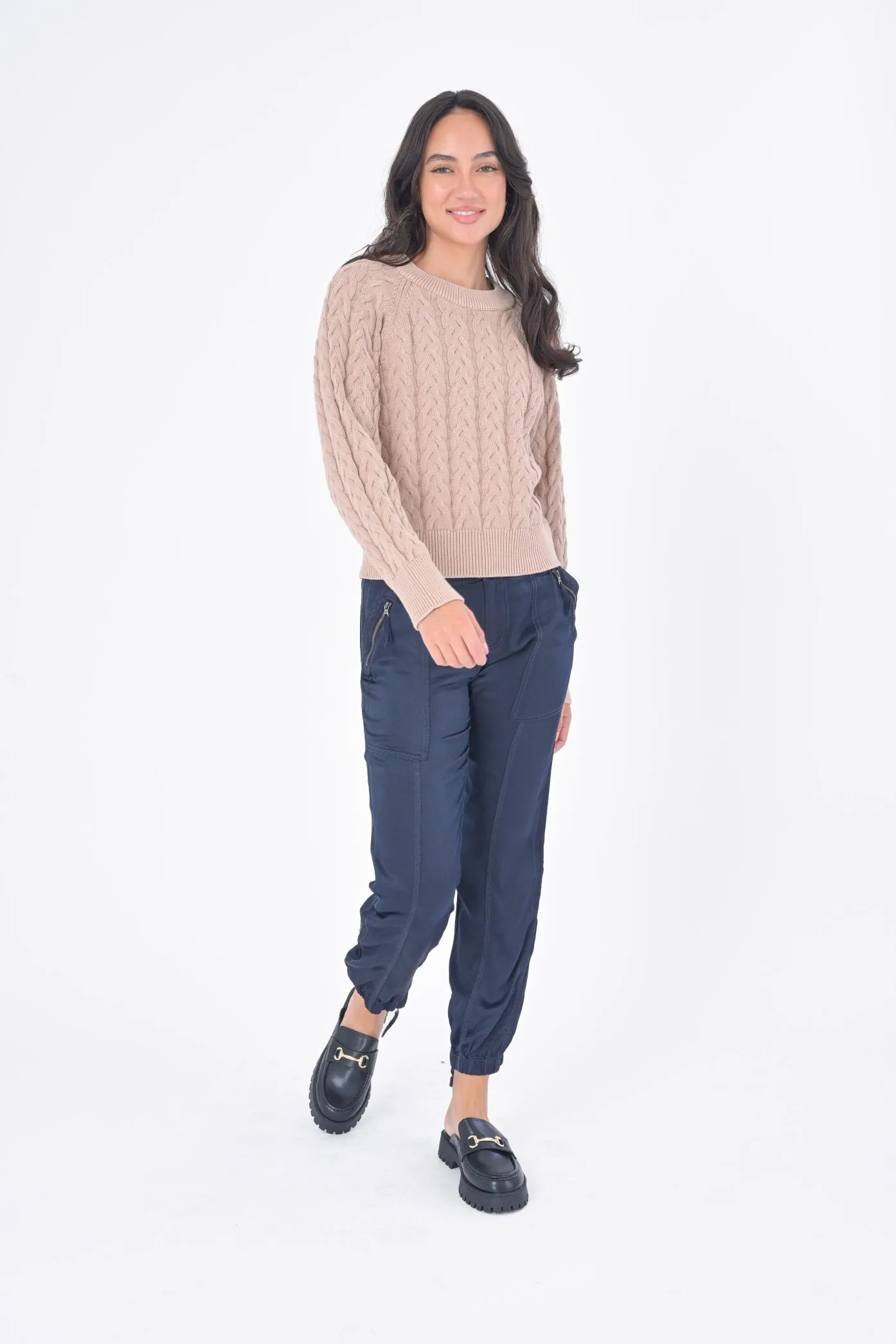 Marina Viscose Satin Jogger