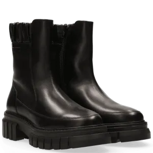 Maruti Milo Black Leather Boots