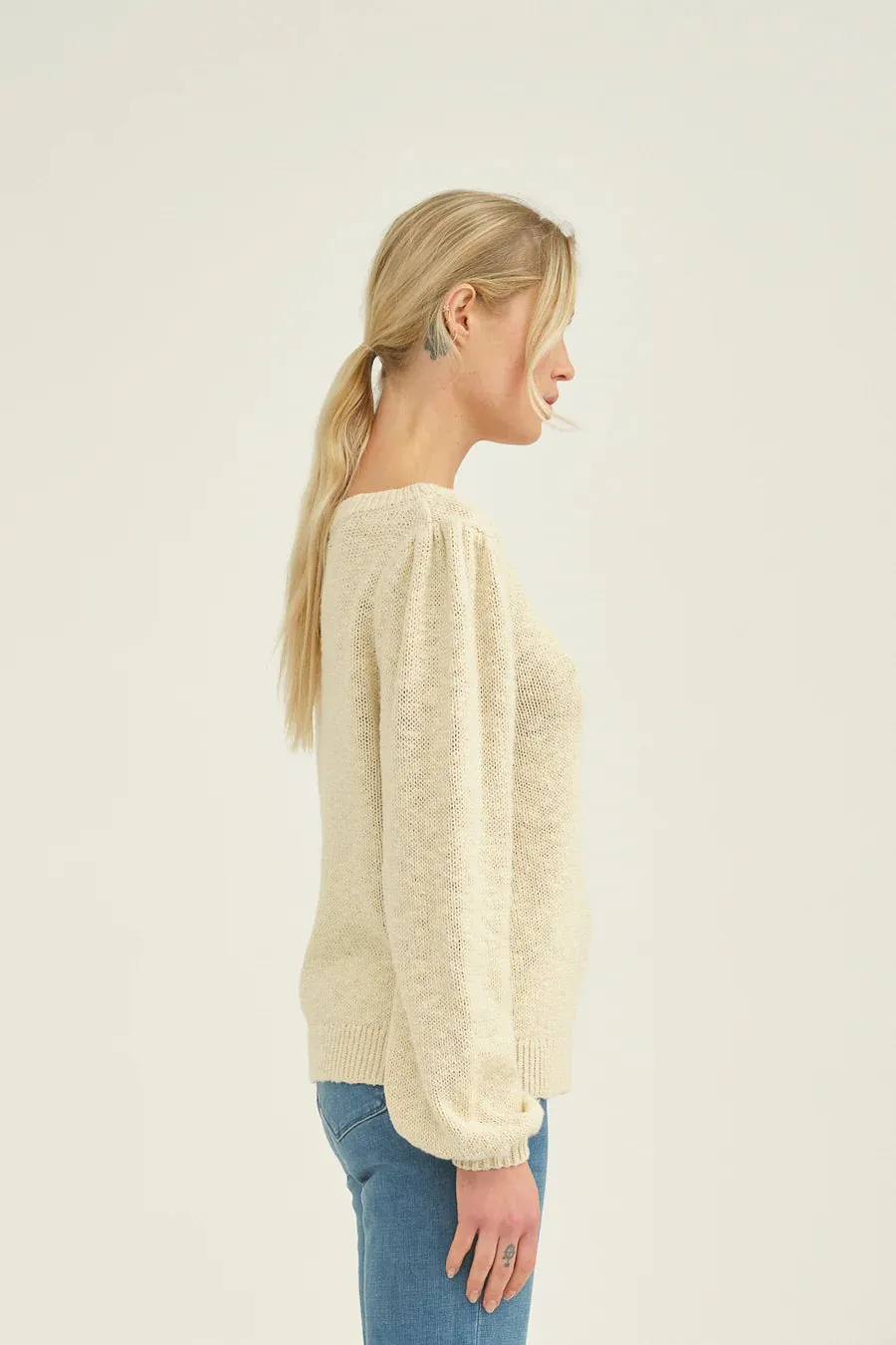 May Boatneck Knit Whisper White