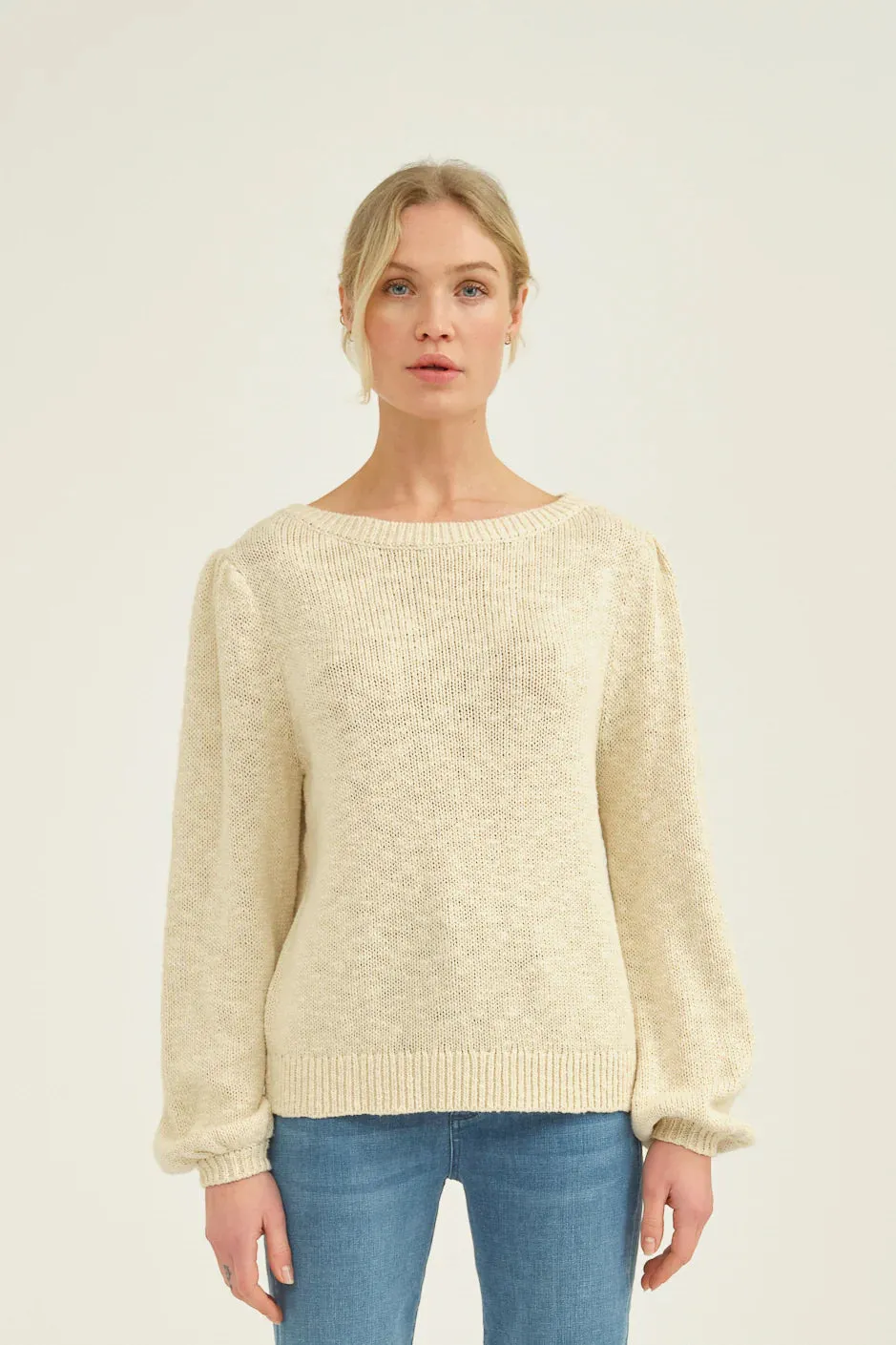 May Boatneck Knit Whisper White