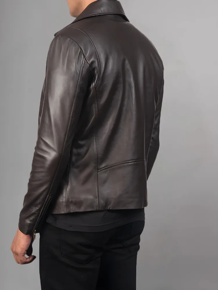 Men’s Authentic Black Motorcycle Leather Jacket