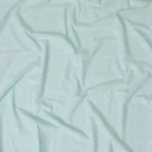 Mint Green Floral Embroidered Cotton Lawn Fabric, 110 cm Width-D19678