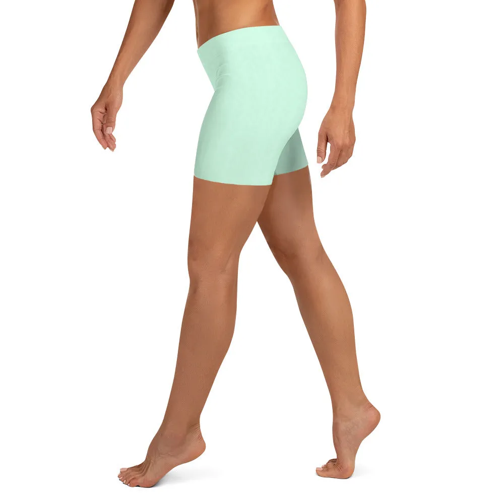 Mint Green Low Waist Shorts