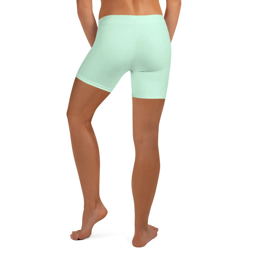 Mint Green Low Waist Shorts