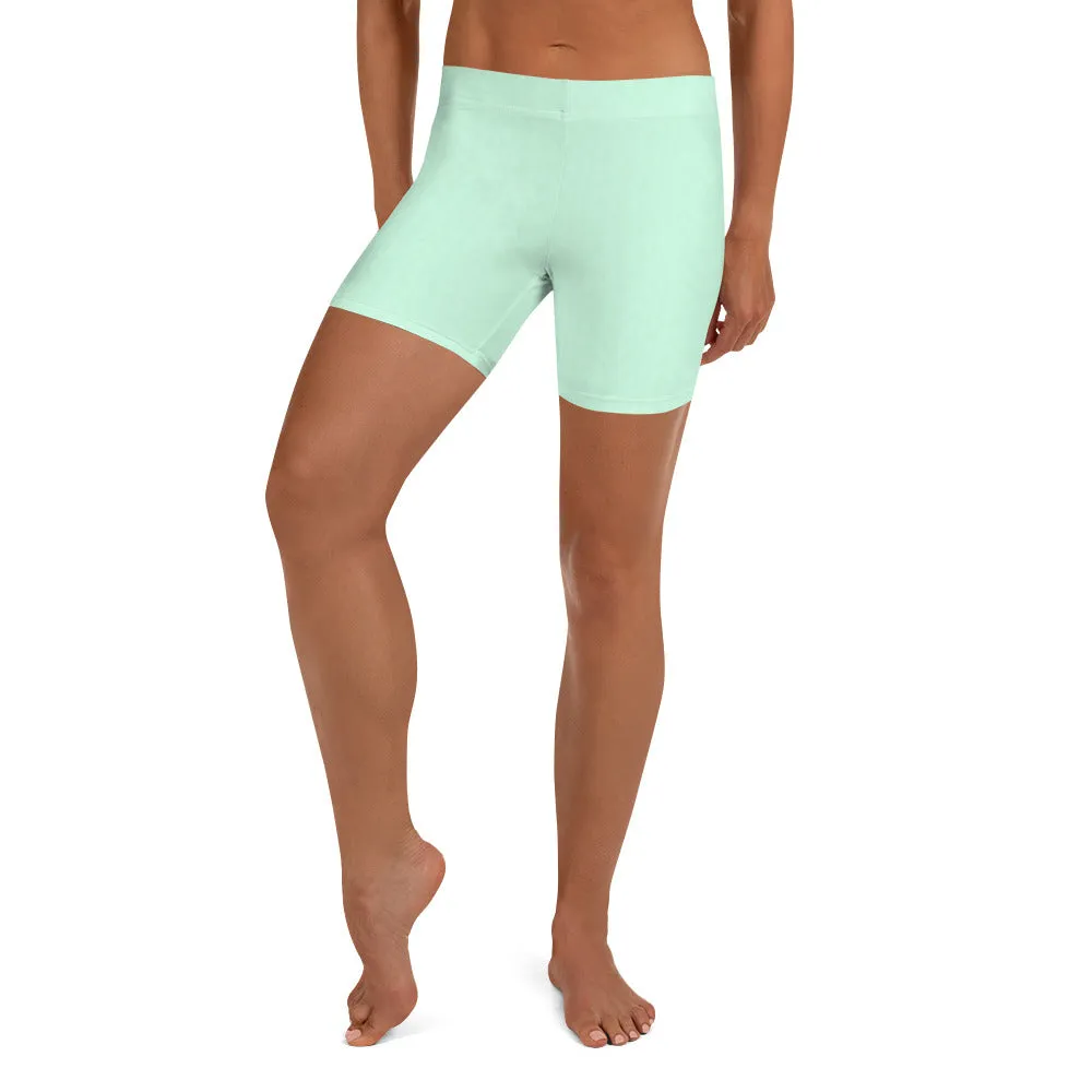 Mint Green Low Waist Shorts