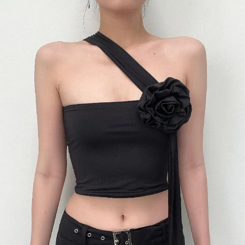 Muti-Way Cami Crop Top With flower