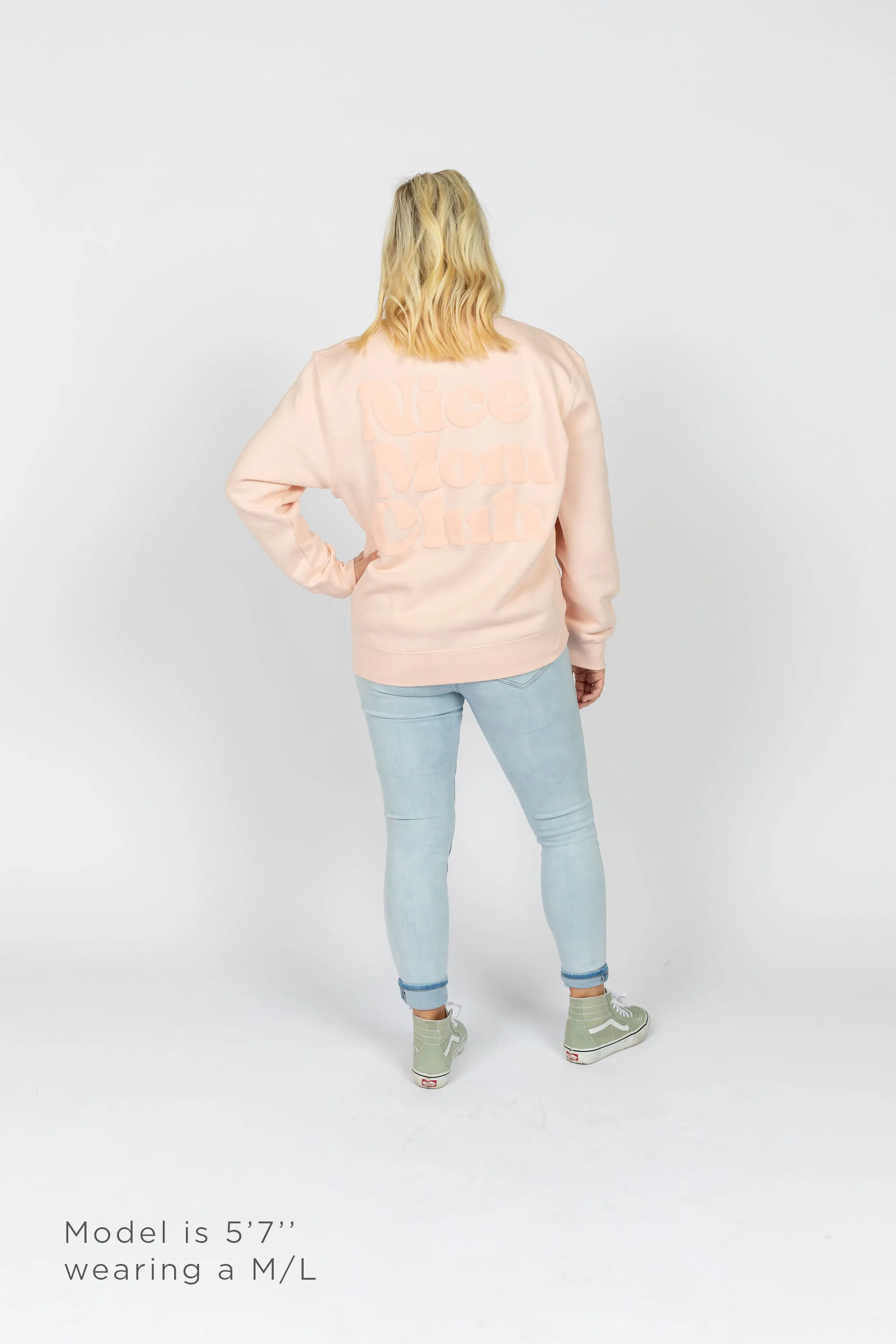 Nice Mom Crew | Pale Pink