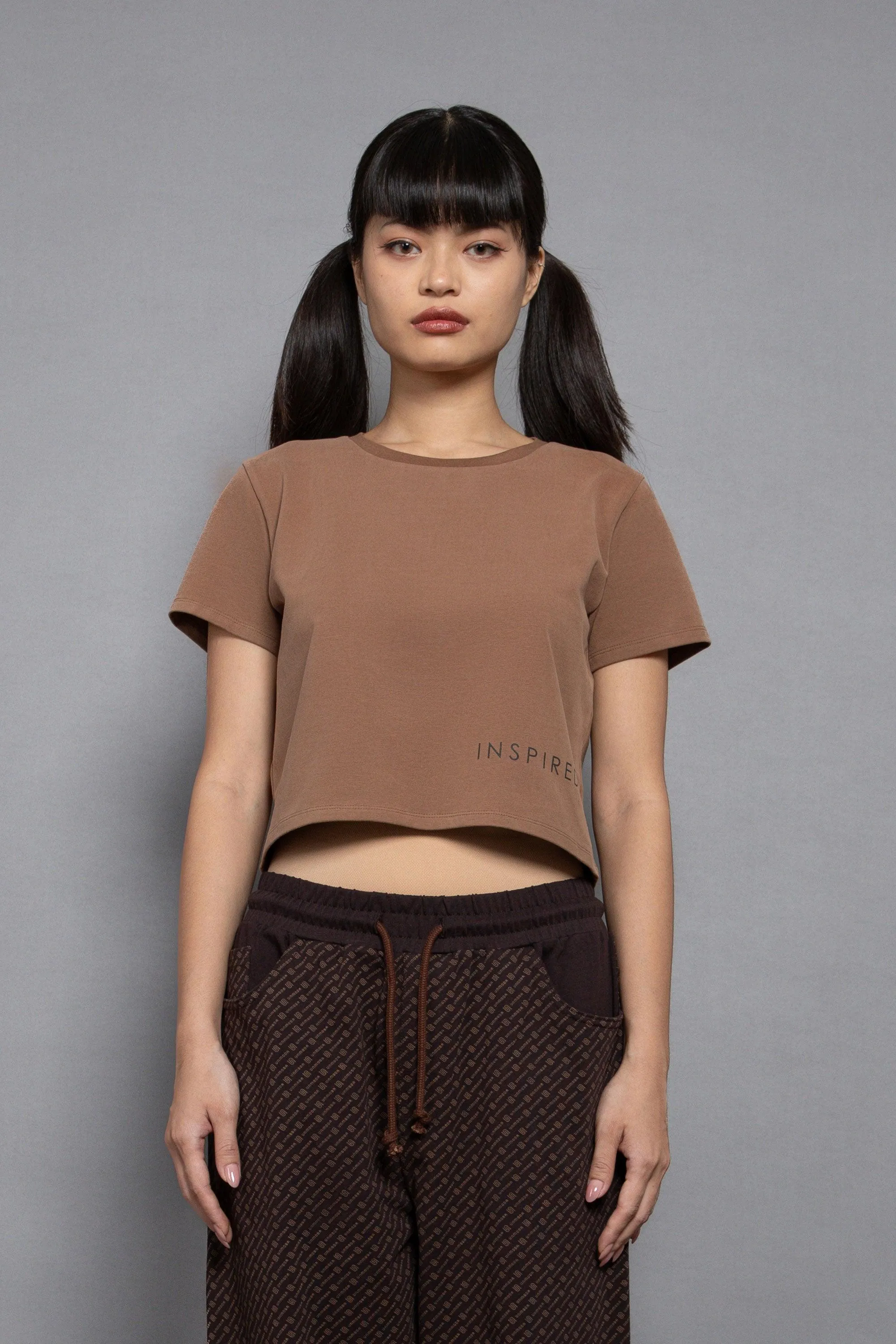 Organic Peached Cropped Tee