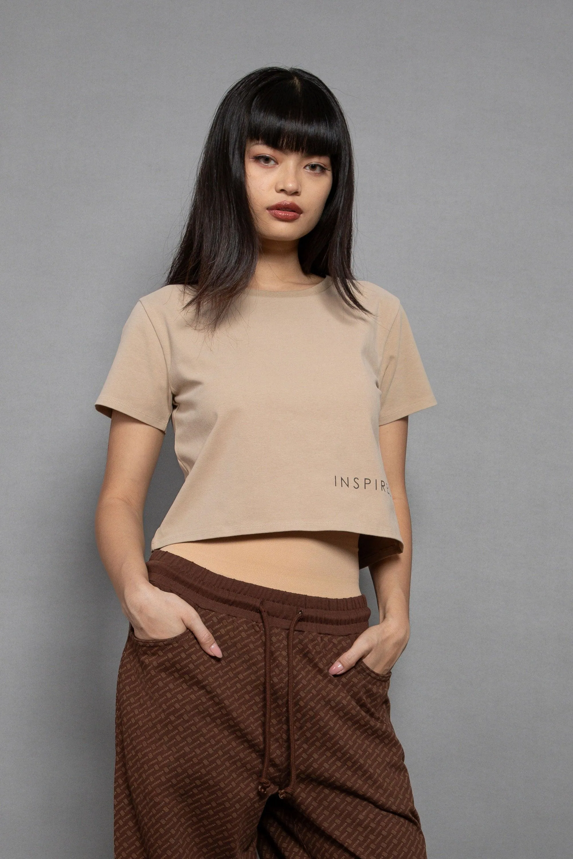 Organic Peached Cropped Tee