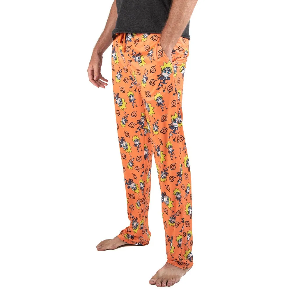 Pajamas - Naruto Aop Sleep Pants - Orange