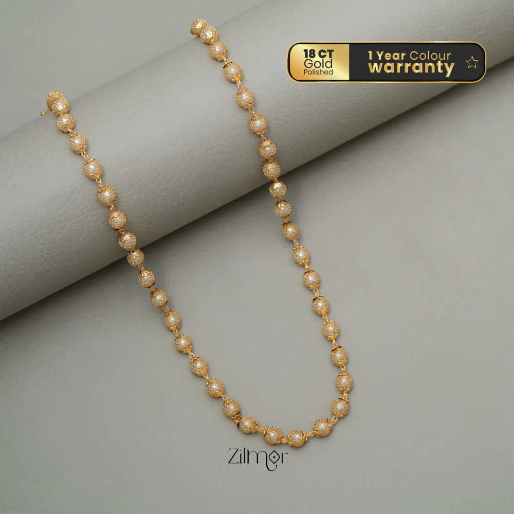 PE101913 - Pearl Stone Simple Necklace