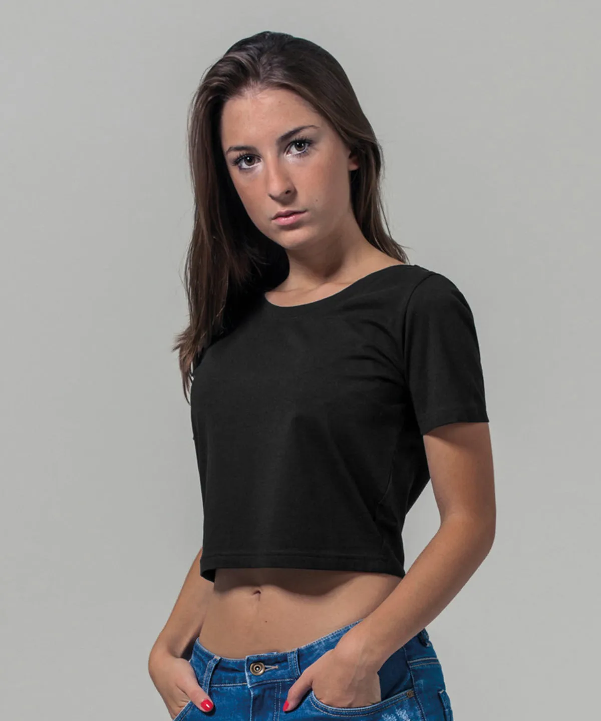 Pink - Women's cropped tee