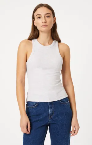 RACER BACK TANK TOP IN OATMEAL