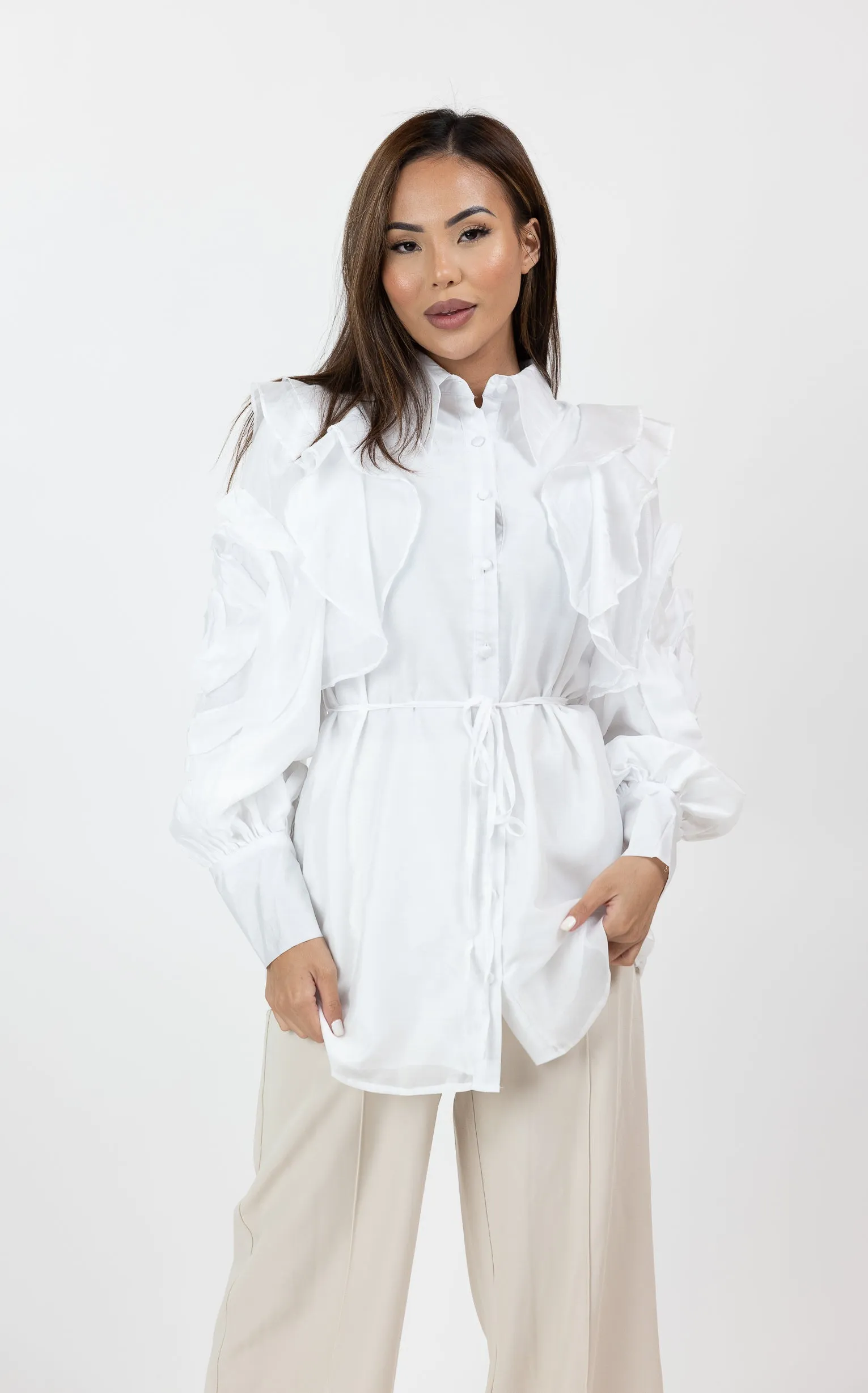 Ruffle Detail Shirt