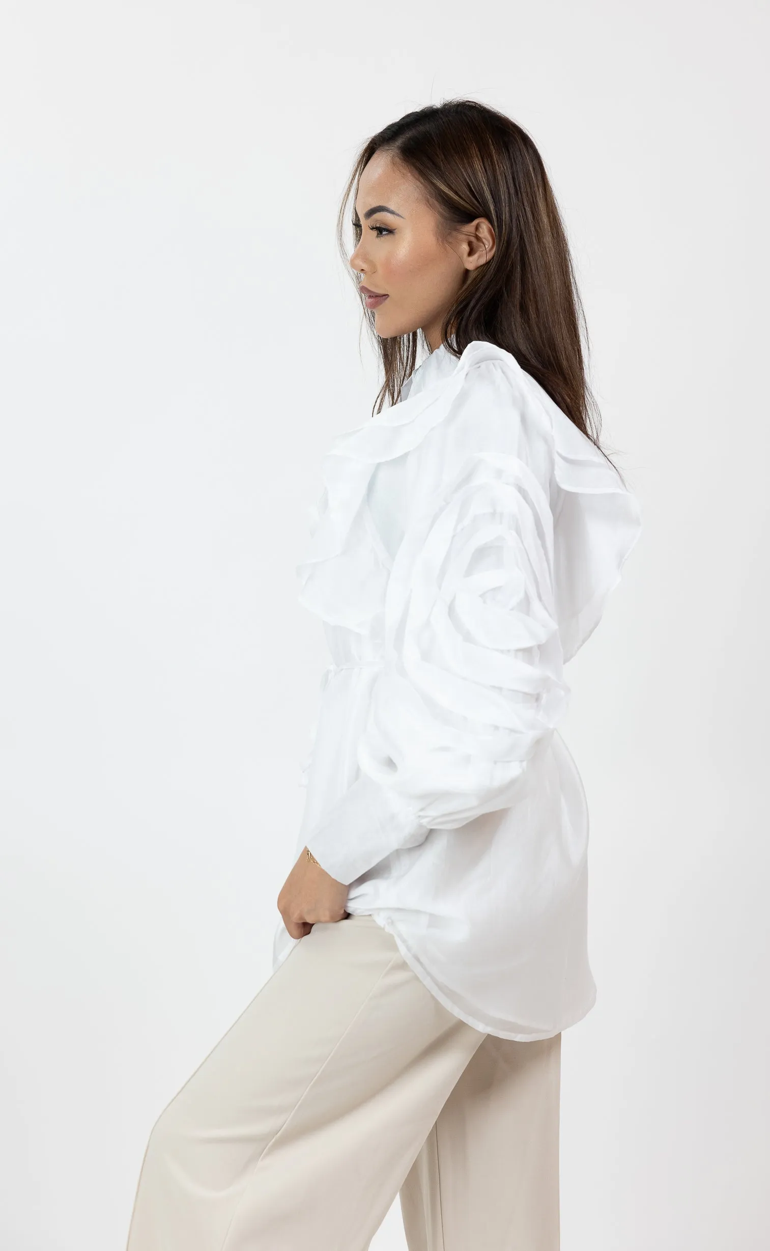 Ruffle Detail Shirt