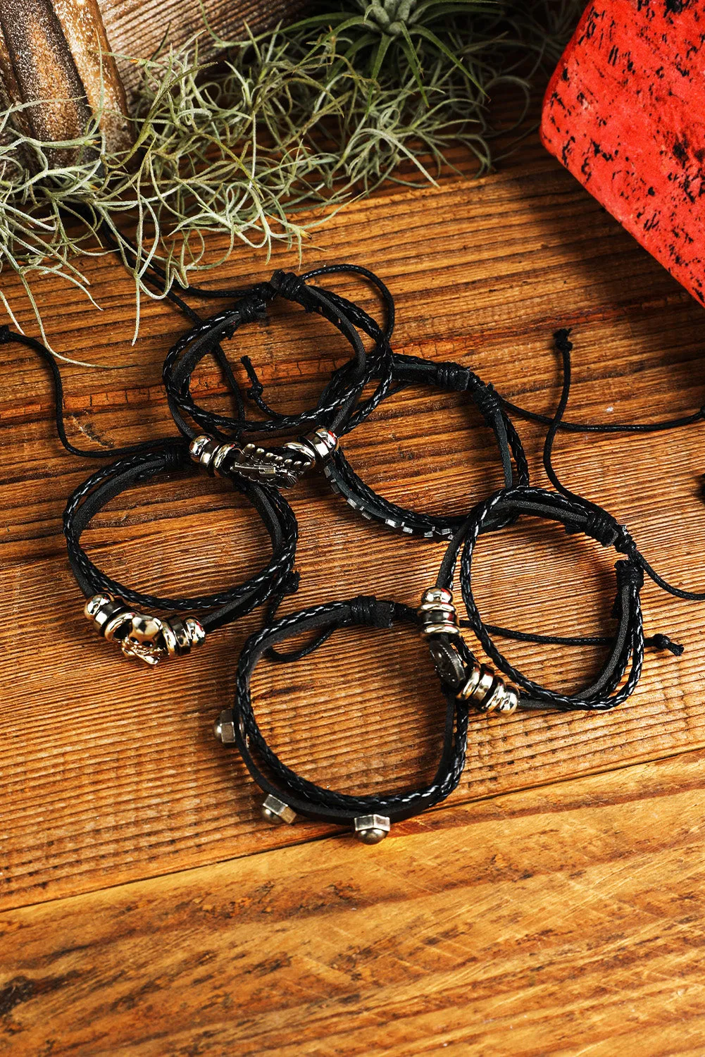 Skull and Pirate Bracelet Set