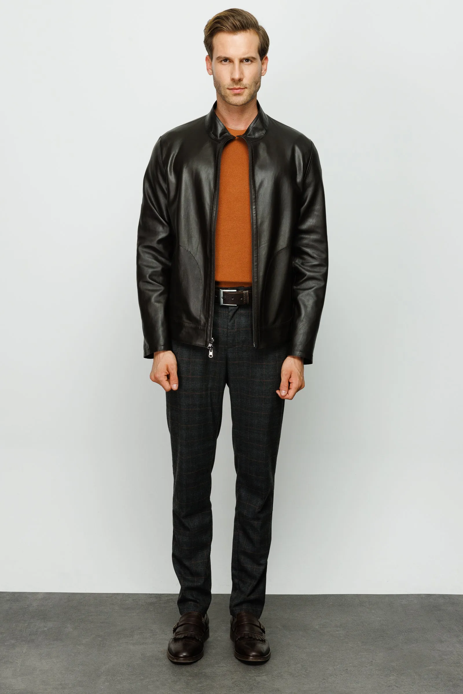 The Del Rio Leather Black Men Jacket