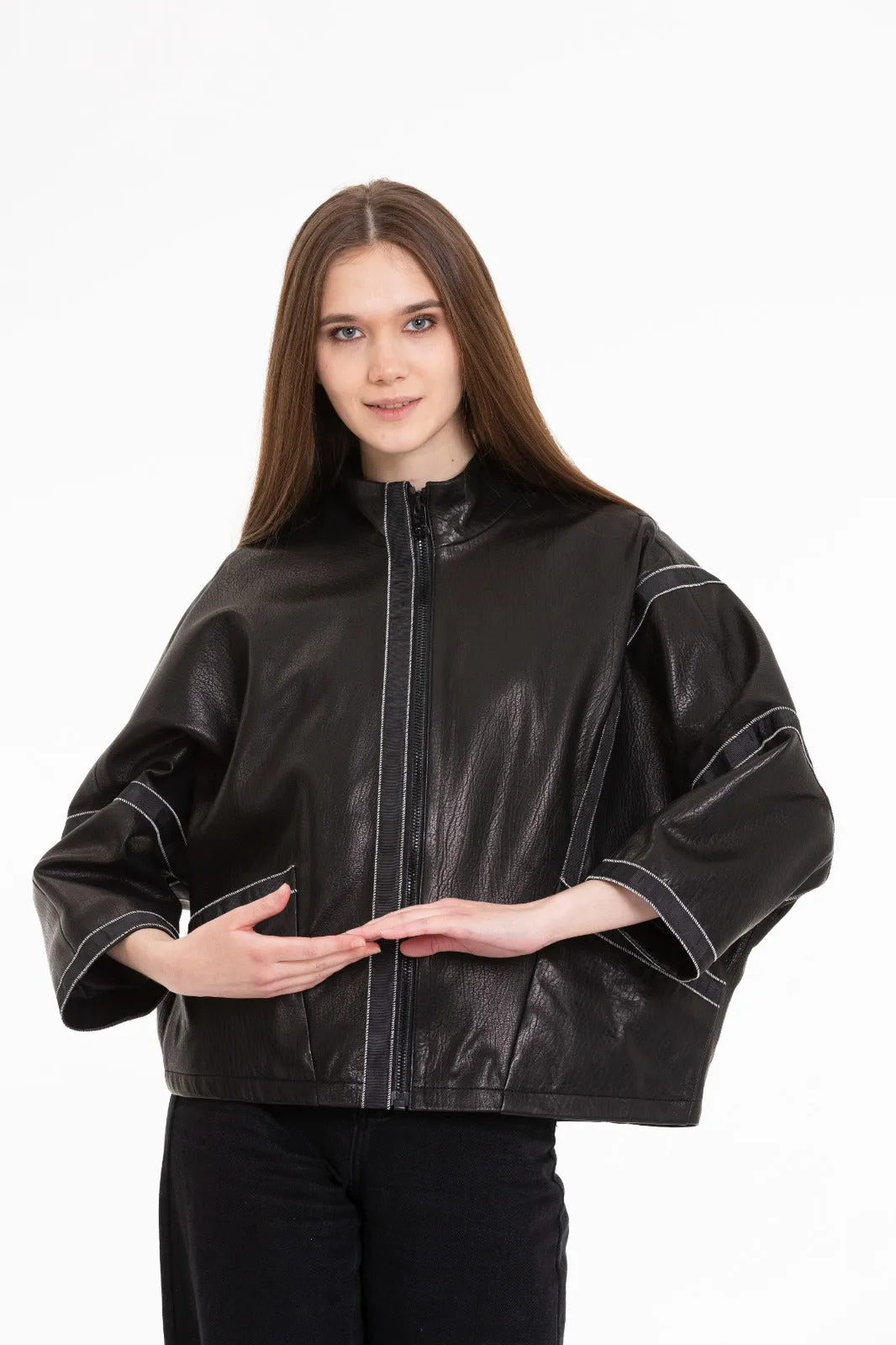 The Lojila Women Leather Women Jacket